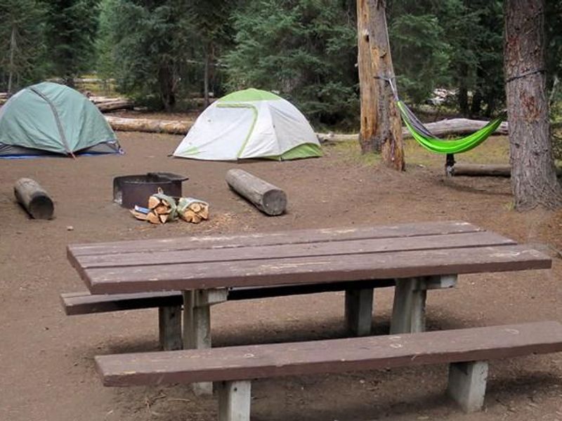 Prepared to camp and enjoy a campfire.