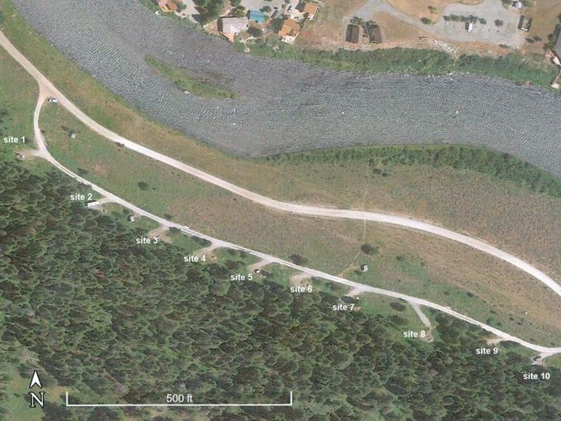 aerial view of Madison River Campground