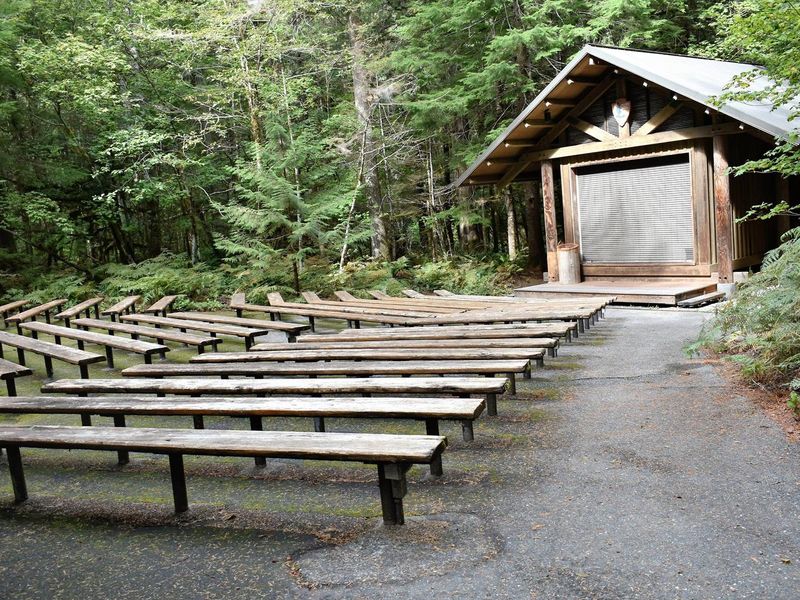 Amphitheater located in the campground for ranger programs