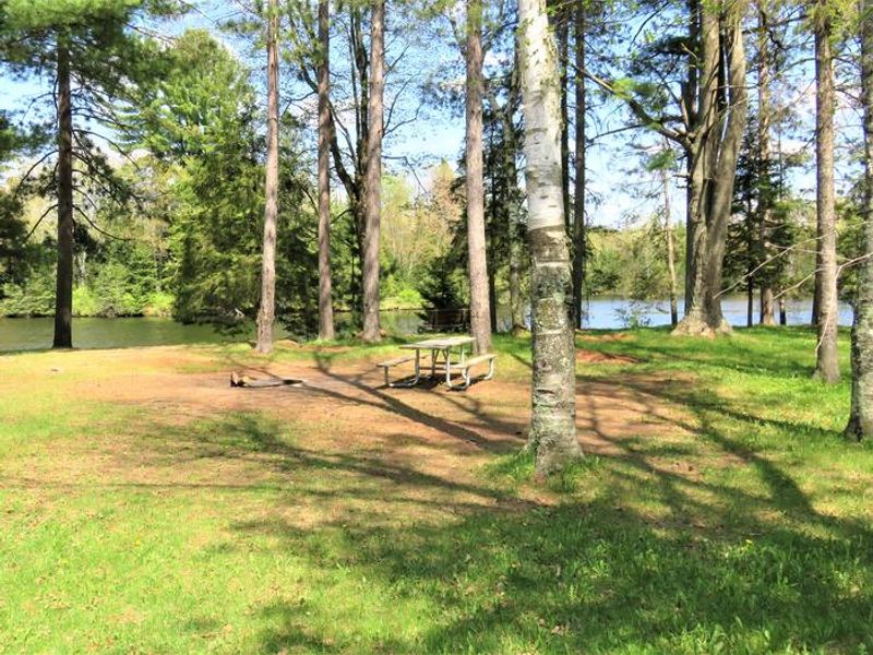 One of the campsites at Picnic Point