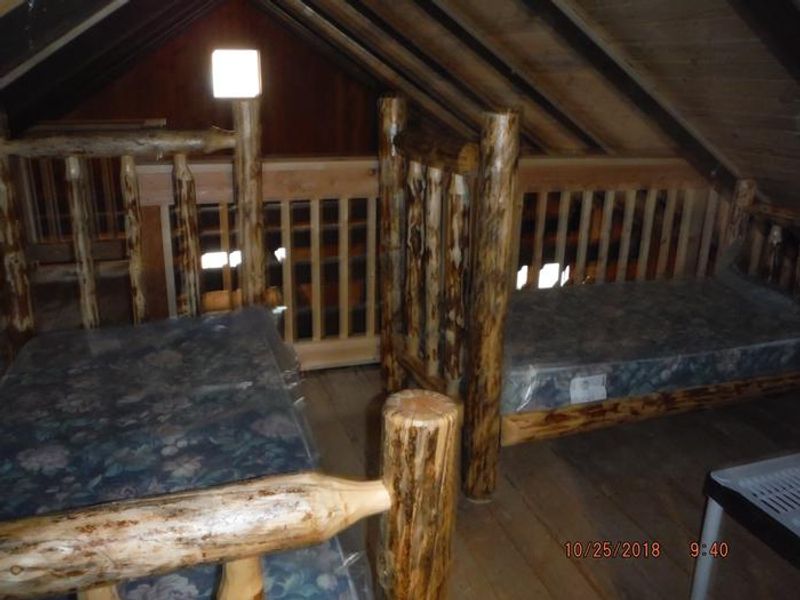 Twin beds Upstairs