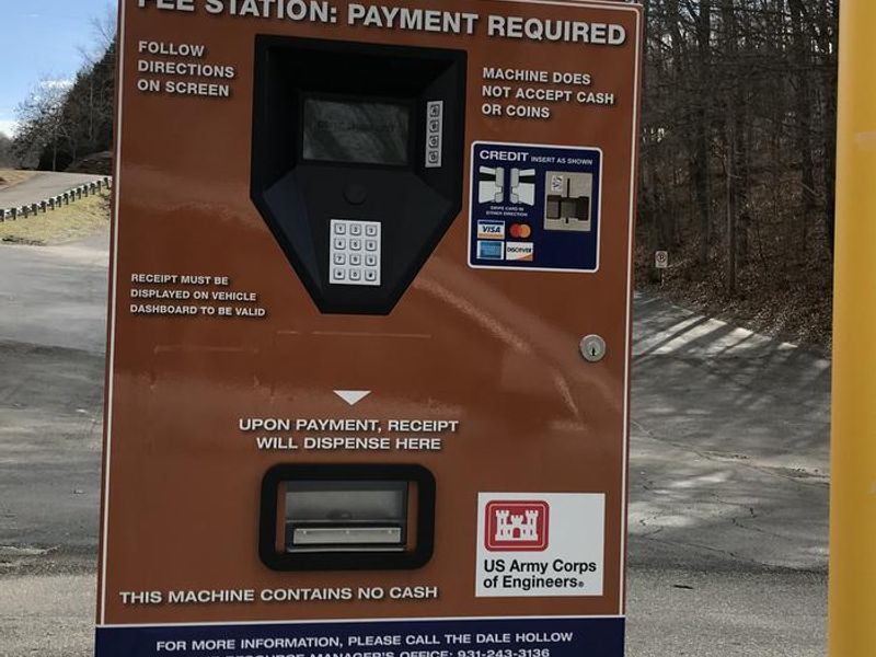 DAY USE AUTOMATED PAY STATION-PAY DAY FEE OR PURCHASE ANNUAL PASS.  CARD ONLY