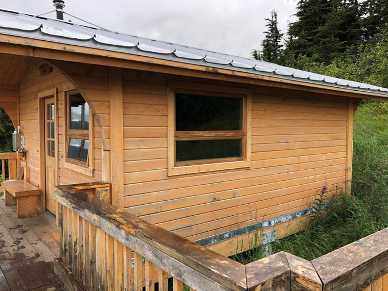 Southeast side of cabin