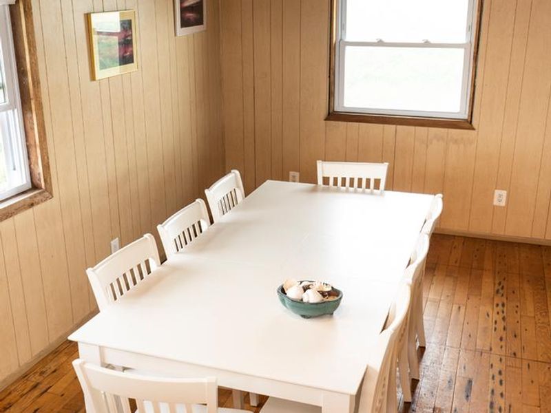 Dining room at the Bayberry Dunes House