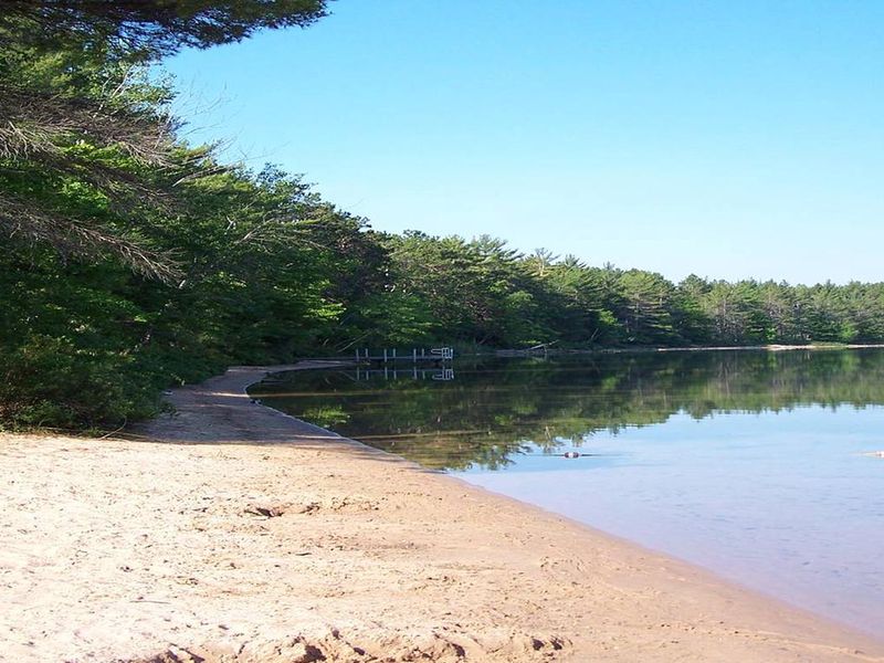 Swimming Area located at camp Seven Lake Campground