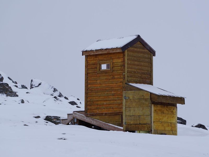 Outhouse in the winter
