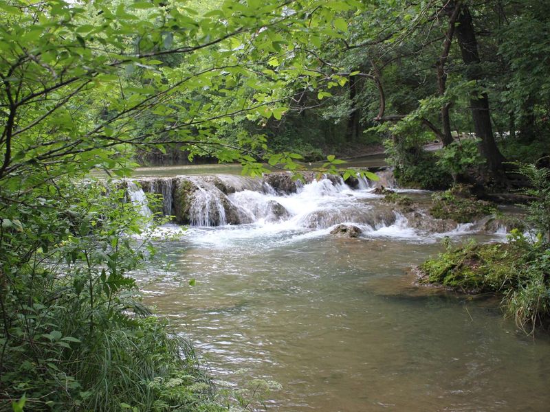 a waterfall located at Sycamore Crossing