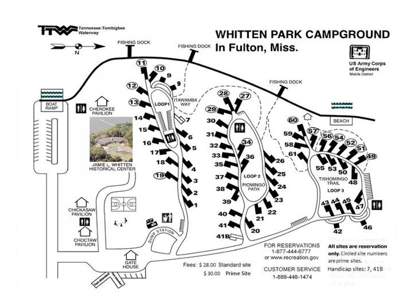 WHITTEN CAMPGROUND MAP