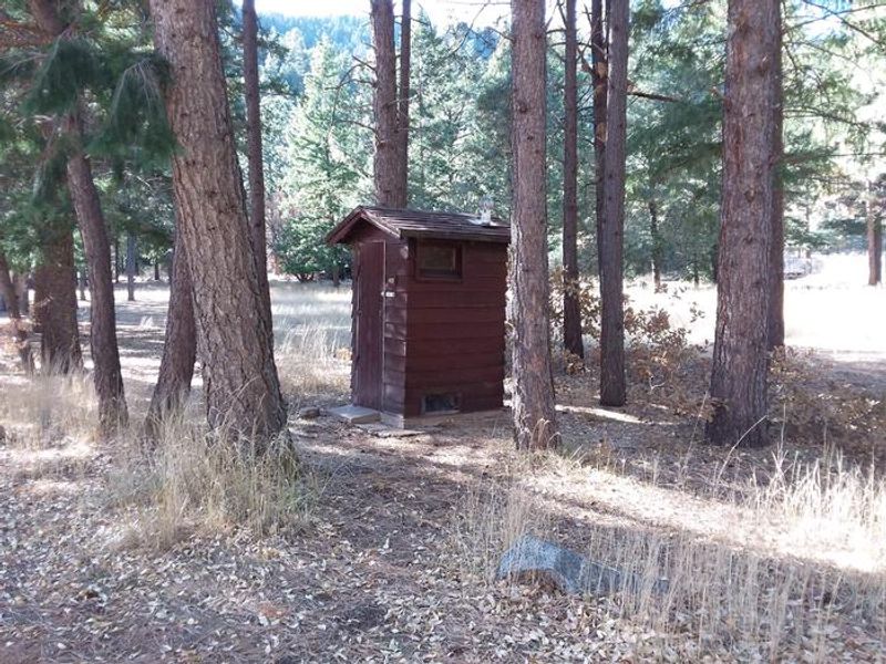 On-site vault toilets.