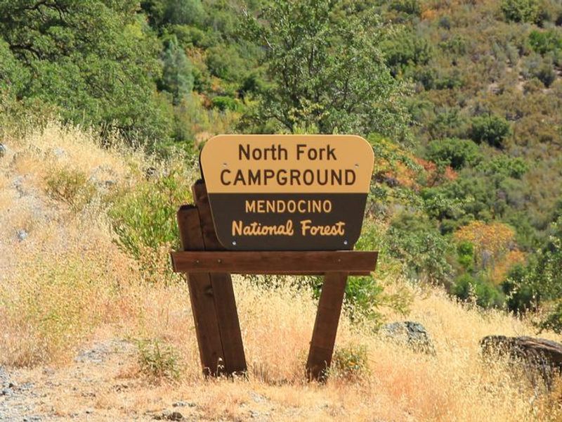North Fork Campground Sign