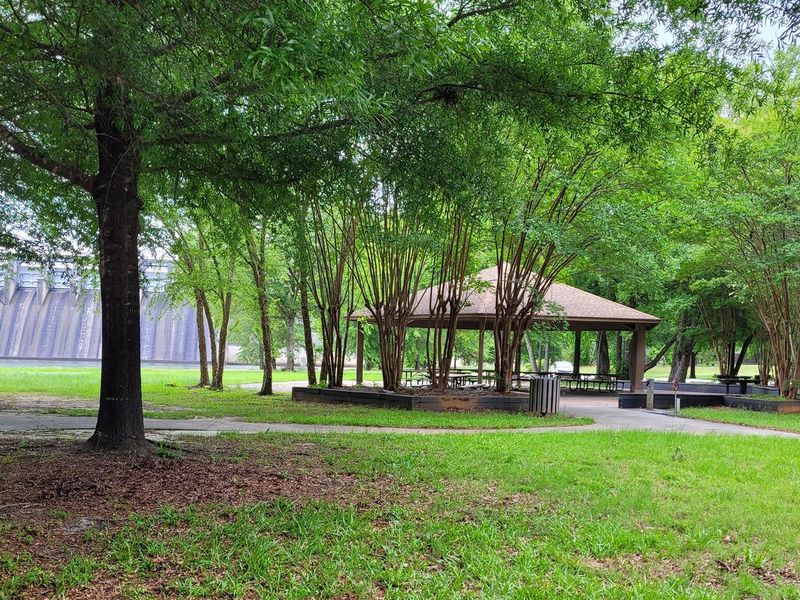 Group Shelter with dam in background
