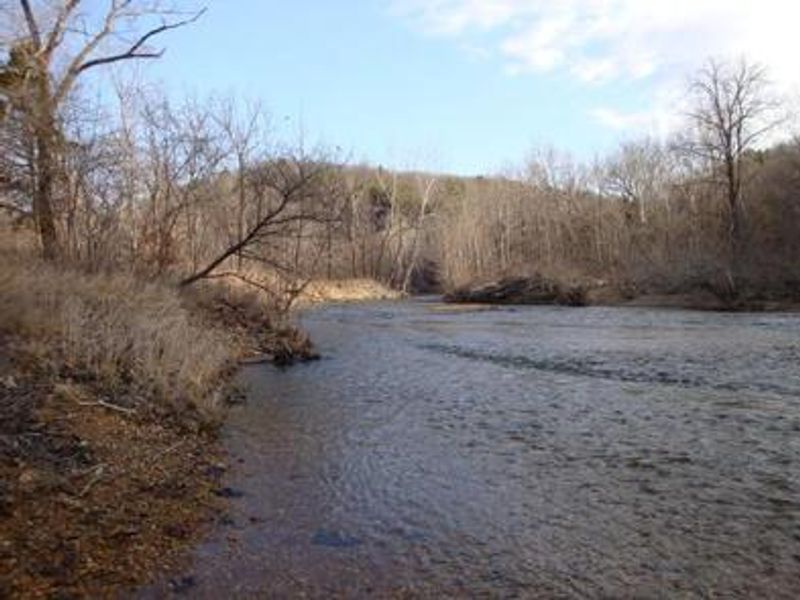Huzzah Creek known for it's clear water