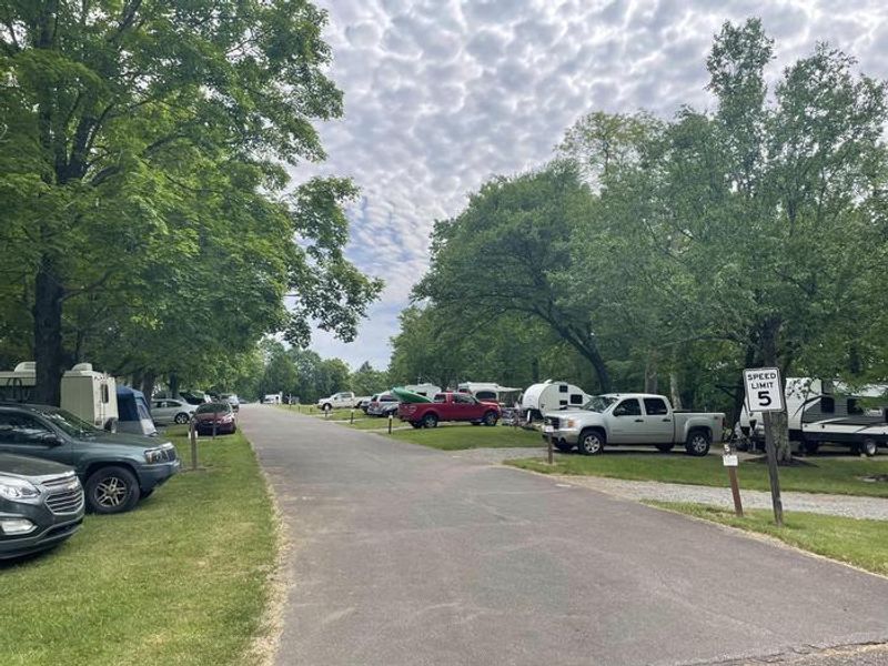 Full campground during holiday