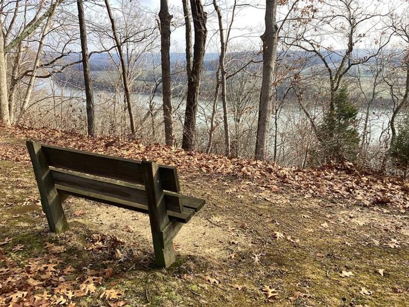A quiet spot to think at in the campground.