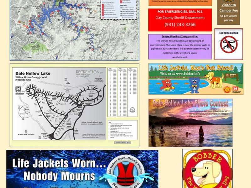 WILLOW GROVE CAMPGROUND BULLETIN BOARD SIDE B