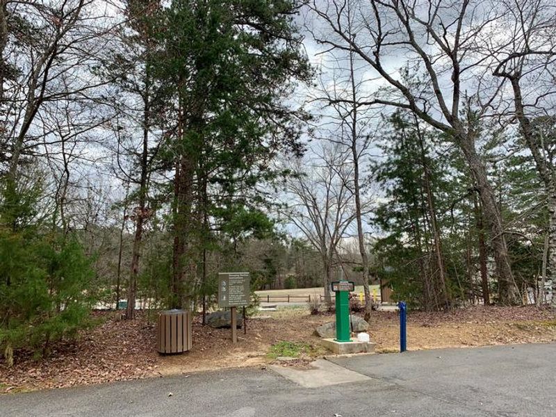 This is a photo of the dump station located at Longwood Park. This park does not have full hook-up sites.