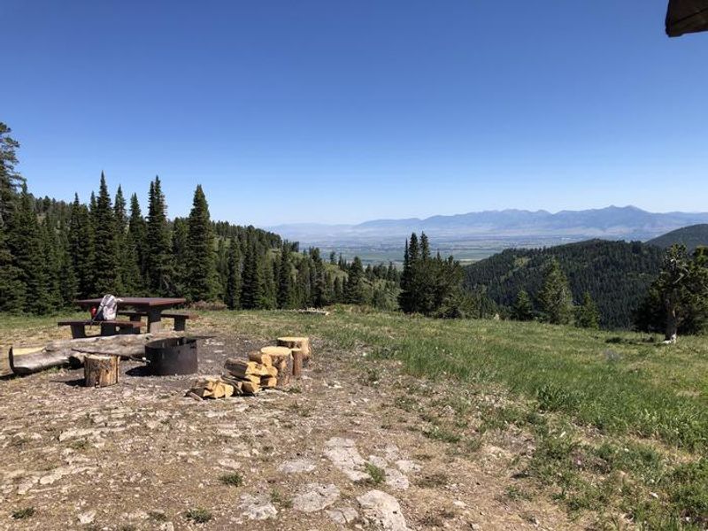 Some of the excellent views from the cabin looking out over the Gallatin Valley toward the Bridger Mountains 