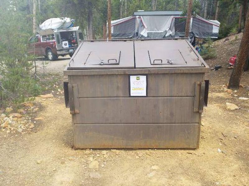 Baby Doe Campground, dumpster