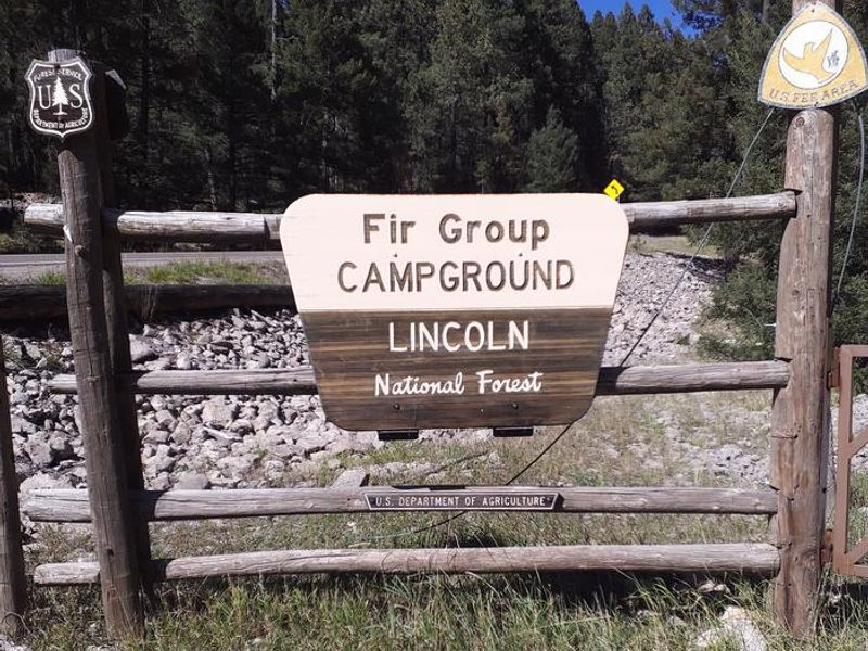 FIR Group Campground Entrance Sign