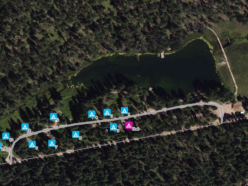 Dalton Lake Campground Aerial Map