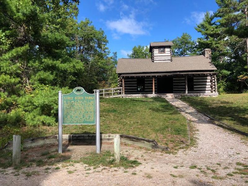 Historical log cabin (not for use)