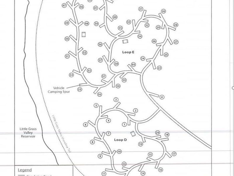 Red Feather Campground map