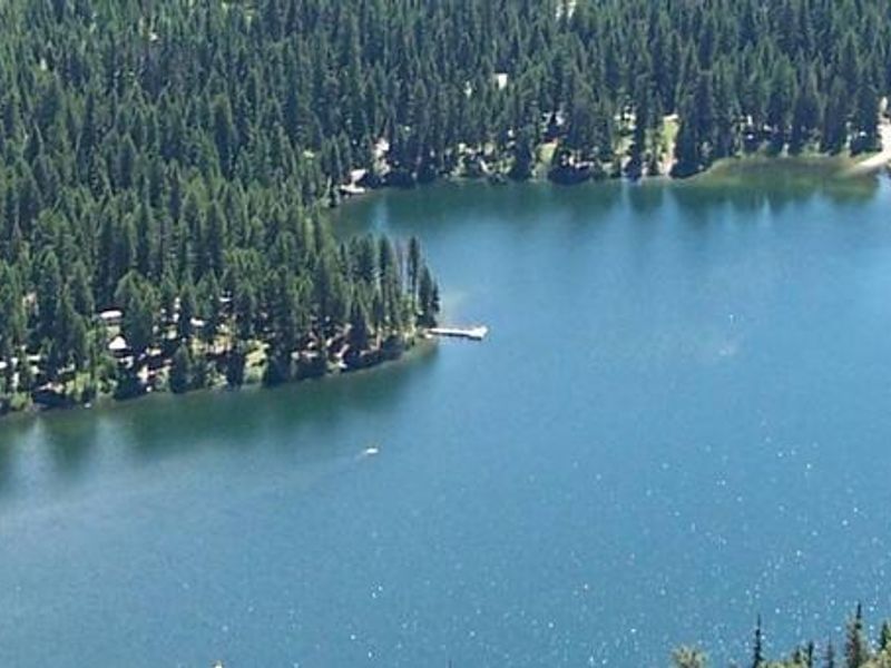 Aerial view of Bonaparte Lake