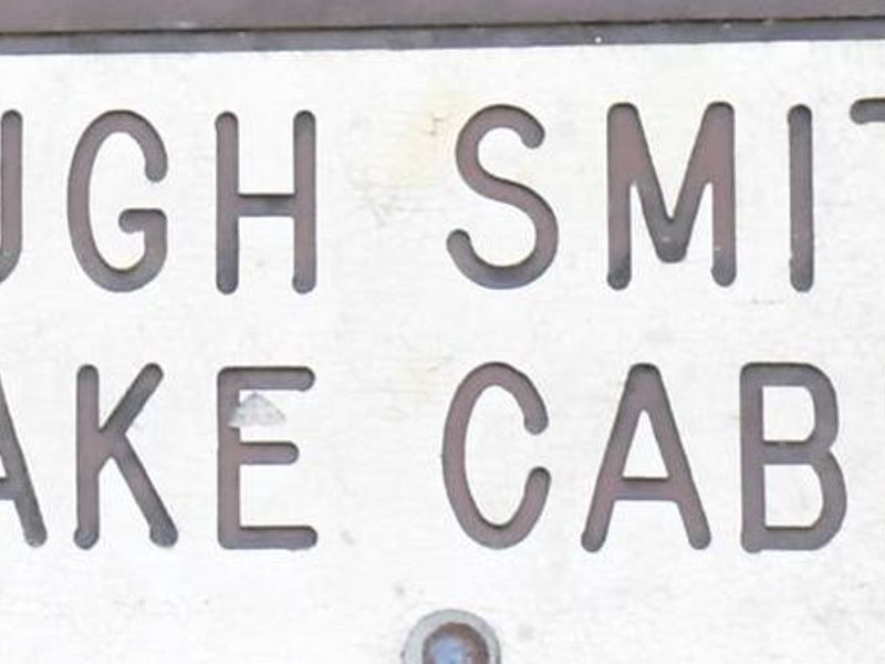 Hugh Smith Cabin Sign