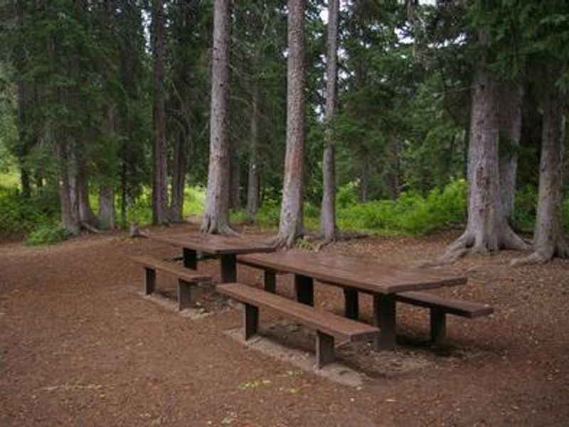 picnic tables