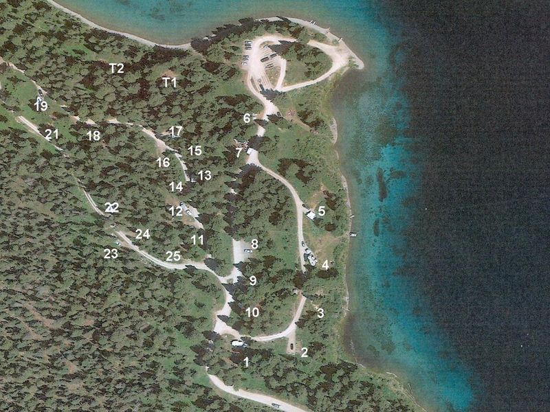 numbered satellite photo