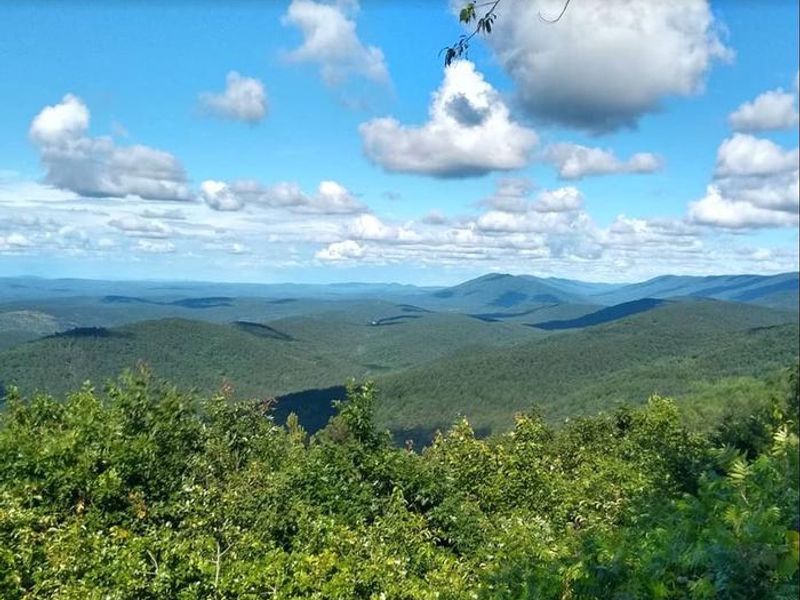 View of the Ouachita Mountains and Valleys below from Emerald Vista.
