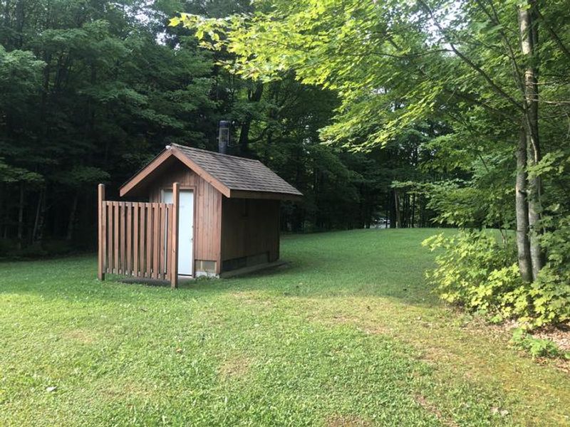 A photo of facility Sylvania (Clark Lake) Campground 
loop 1 restroom