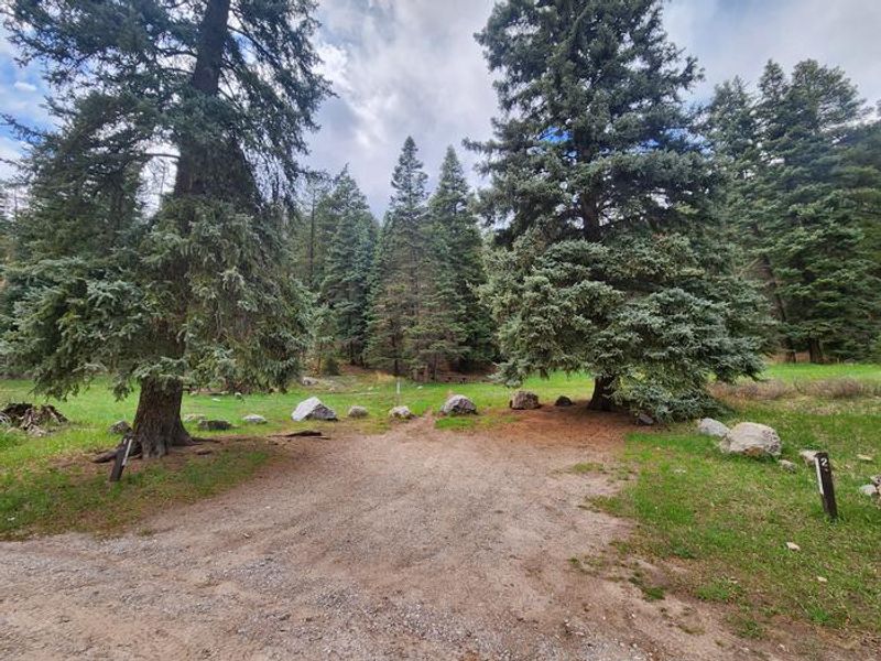 shared parking  for sites 1 & 2 located just above  - could fit small RV, Additional parking at trailhead lot