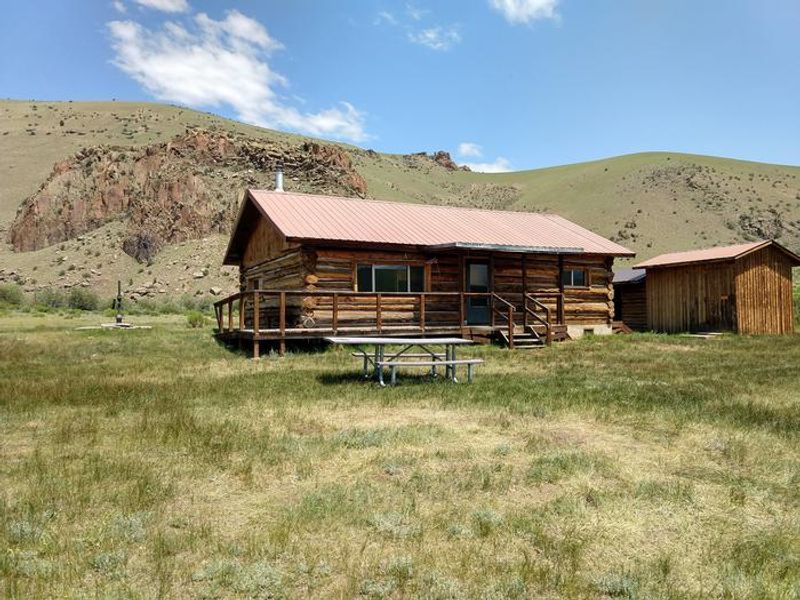 Front view of guard station