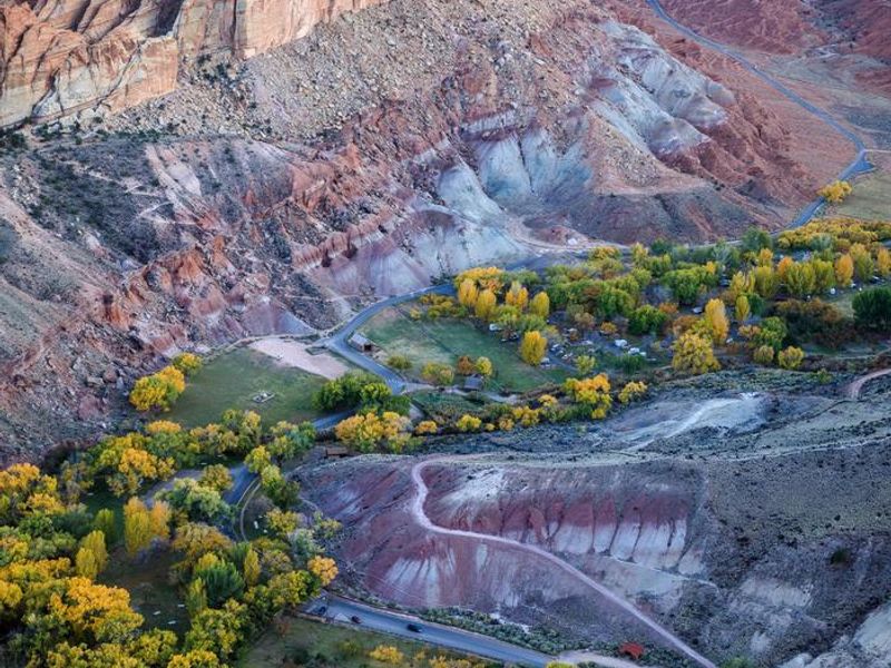 View from Rim Overlook a short hike from Fruita Campground