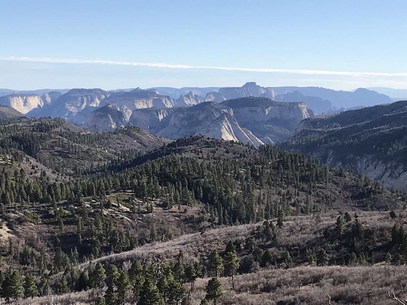 Lava Point Lookout a short distance from Lava Point Campground. 