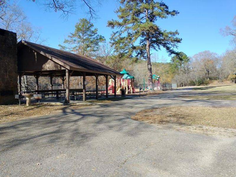 Riverside Pavilion with playground 