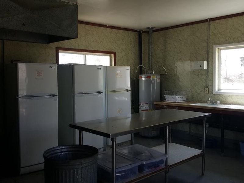 Gooseberry Admin Site kitchen inside looking southwest