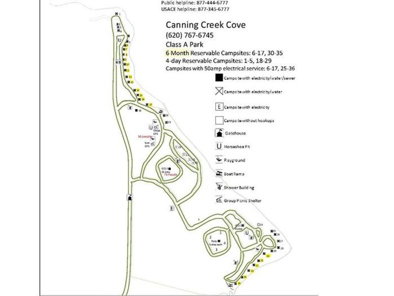 Map of Canning Creek Cove