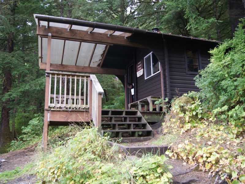 Fish Creek Cabin deck