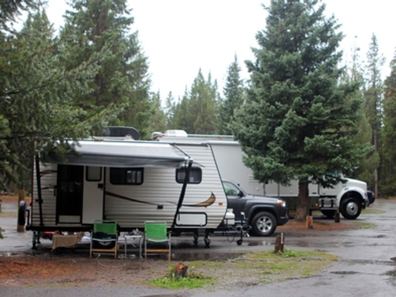 Hard-side camping only at Fishing Bridge.