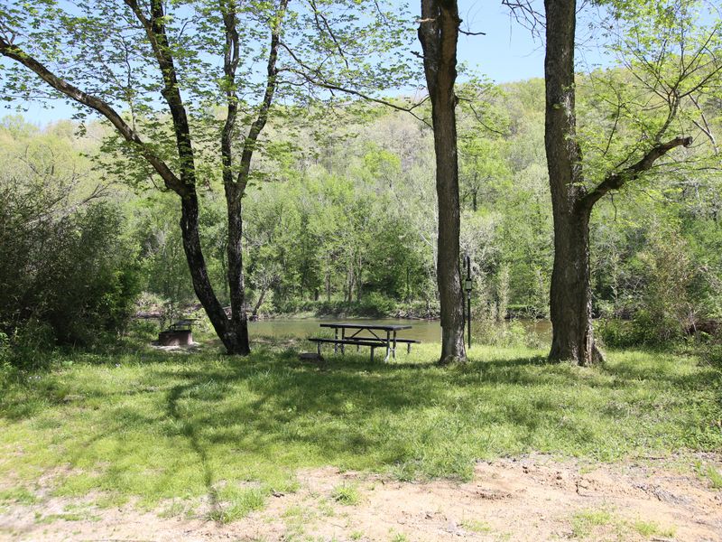 Some sites have unobstructed views of the Current River.