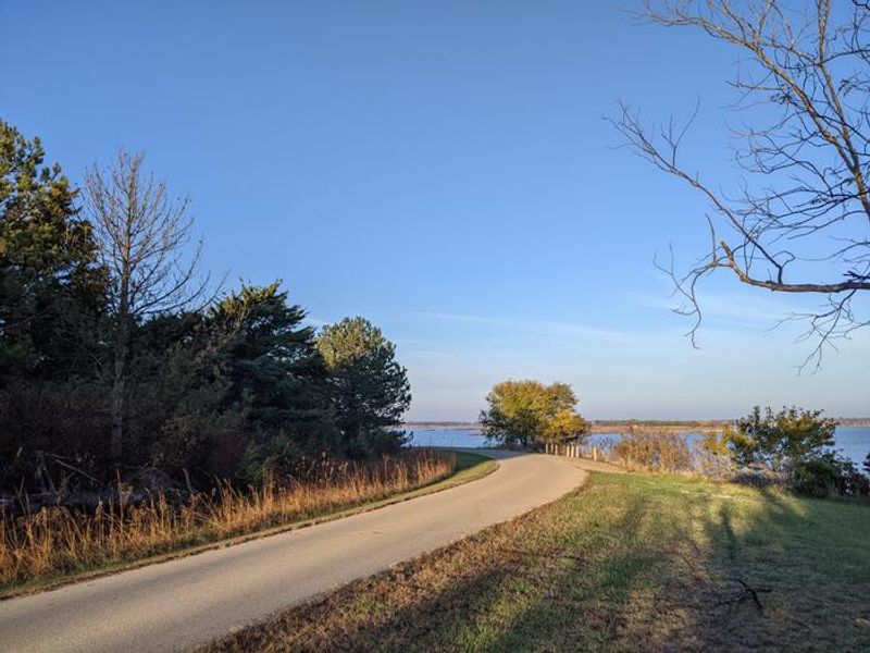 Road around the tent loop of West Rolling Hills