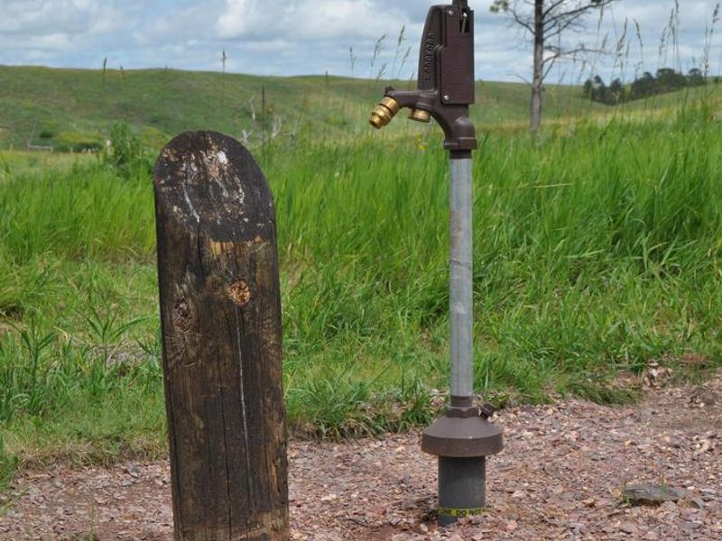 There is potable water access seasonally in the campground.
