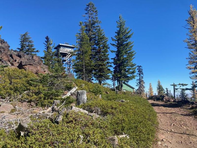 Exterior view of Flag Point lookout.