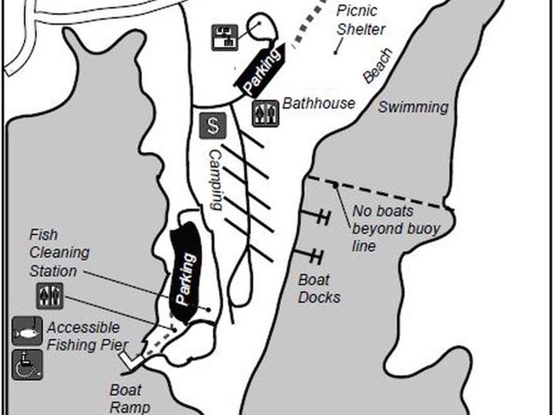 Overview map of campground