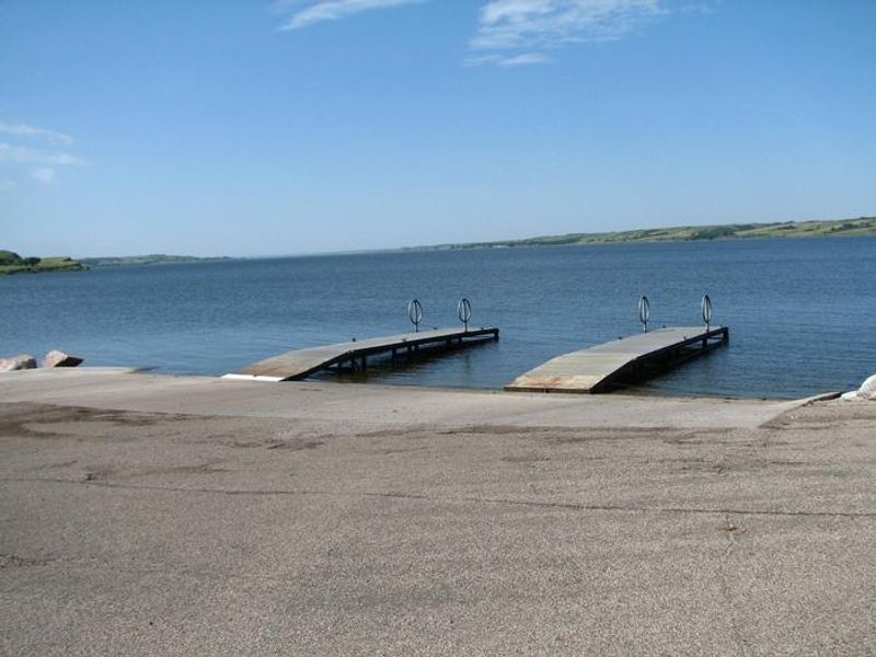 Beaver Creek Recreation Area has a 3 lane boat ramp with 2 docks in the campground for quick easy access on and off of Lake Oahe.