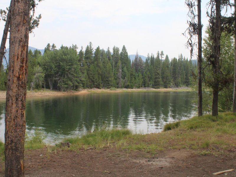 View of Deadwood Reservoir from the campground