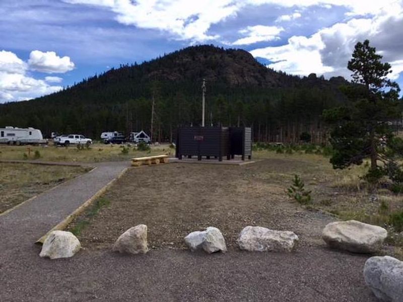 Solar Shower Stall in Loop D