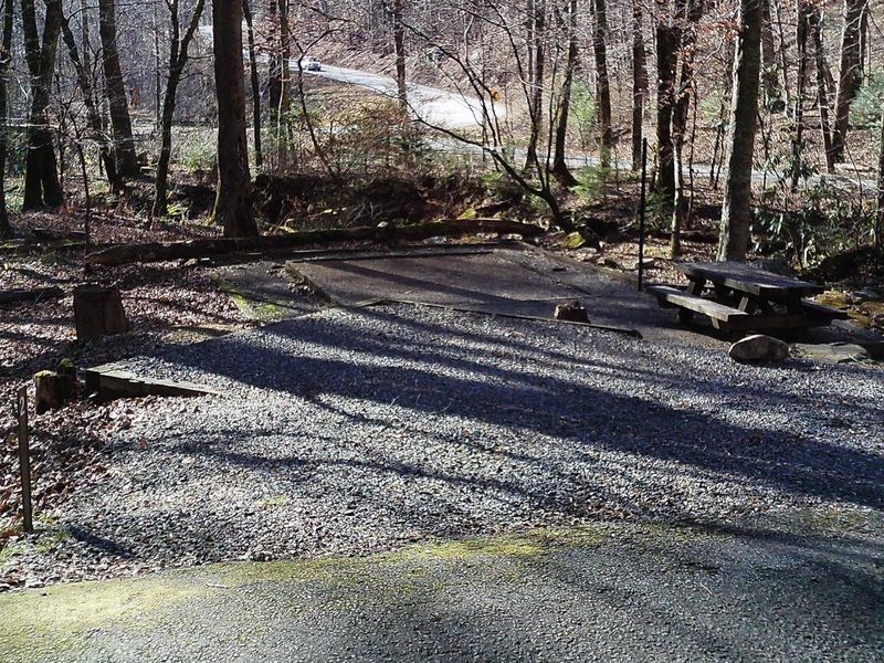 Site #2 is a step down from the parking area to enjoy your visit